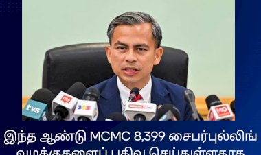 2025 ஆண்டு MCMC 8,399 சைபர்புல்லிங் வழக்குகளைப் பதிவு செய்துள்ளதாக ஃபஹ்மி கூறுகிறார்.